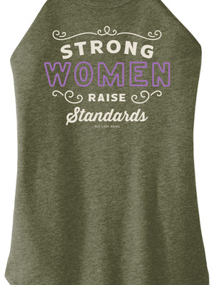 Strong Women Raise Standards Halter Tank