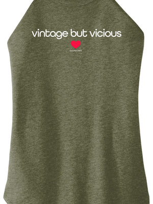 Vintage But Vicious Halter Tank
