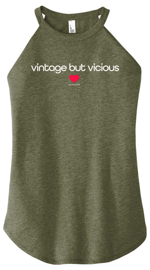 Vintage But Vicious Halter Tank
