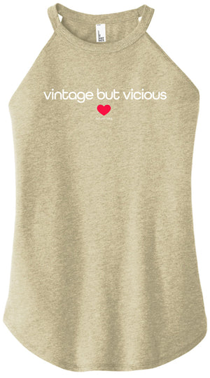 Vintage But Vicious Halter Tank