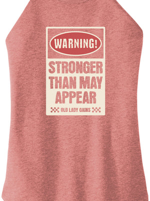 Warning Strong Than May Appear Halter Tank