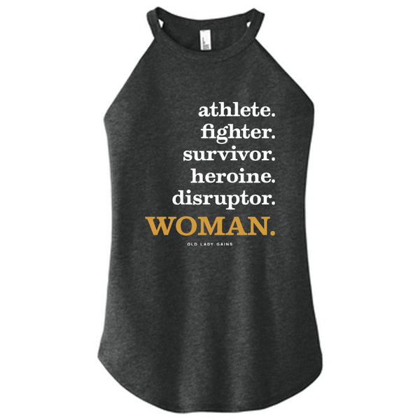 Athlete Fighter Survivor Disruptor WOMAN Halter Tank