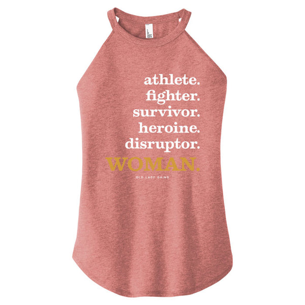Athlete Fighter Survivor Disruptor WOMAN Halter Tank