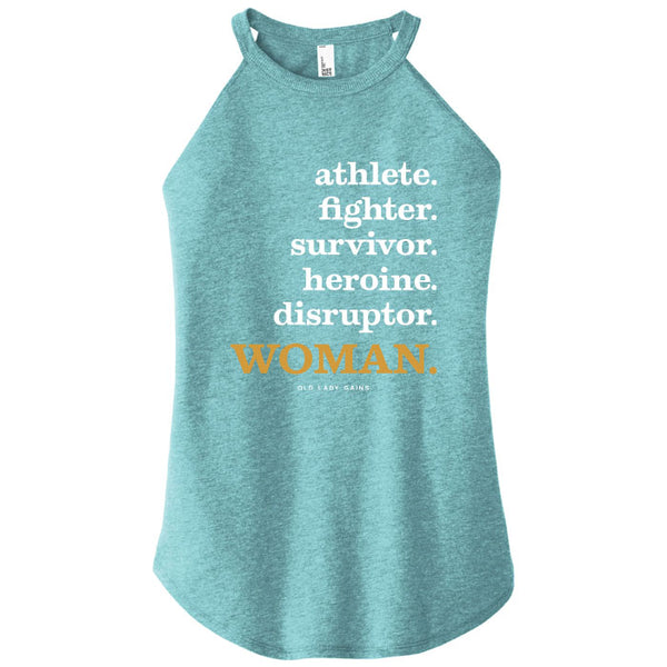 Athlete Fighter Survivor Disruptor WOMAN Halter Tank