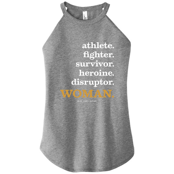 Athlete Fighter Survivor Disruptor WOMAN Halter Tank
