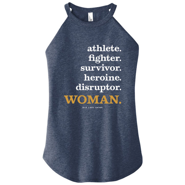 Athlete Fighter Survivor Disruptor WOMAN Halter Tank