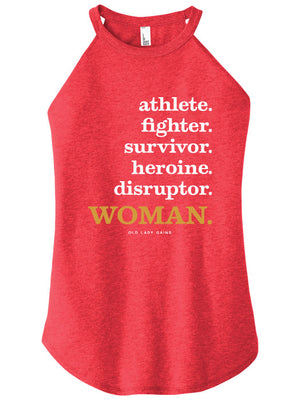 Athlete Fighter Survivor Disruptor WOMAN Halter Tank