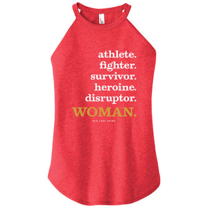 Athlete Fighter Survivor Disruptor WOMAN Halter Tank