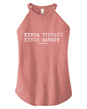 Kinda Vintage Kinda Savage Women's Halter Tank