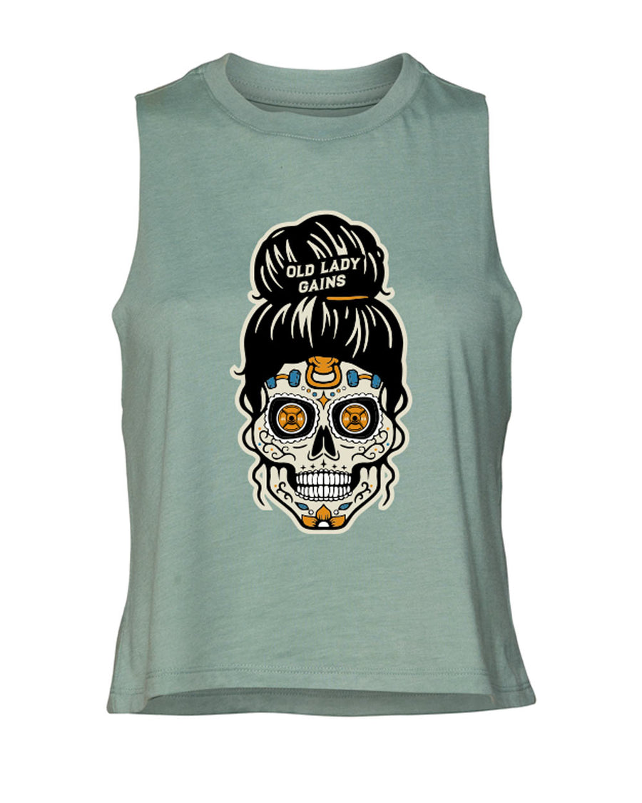 Sugar Skull Crop Tank