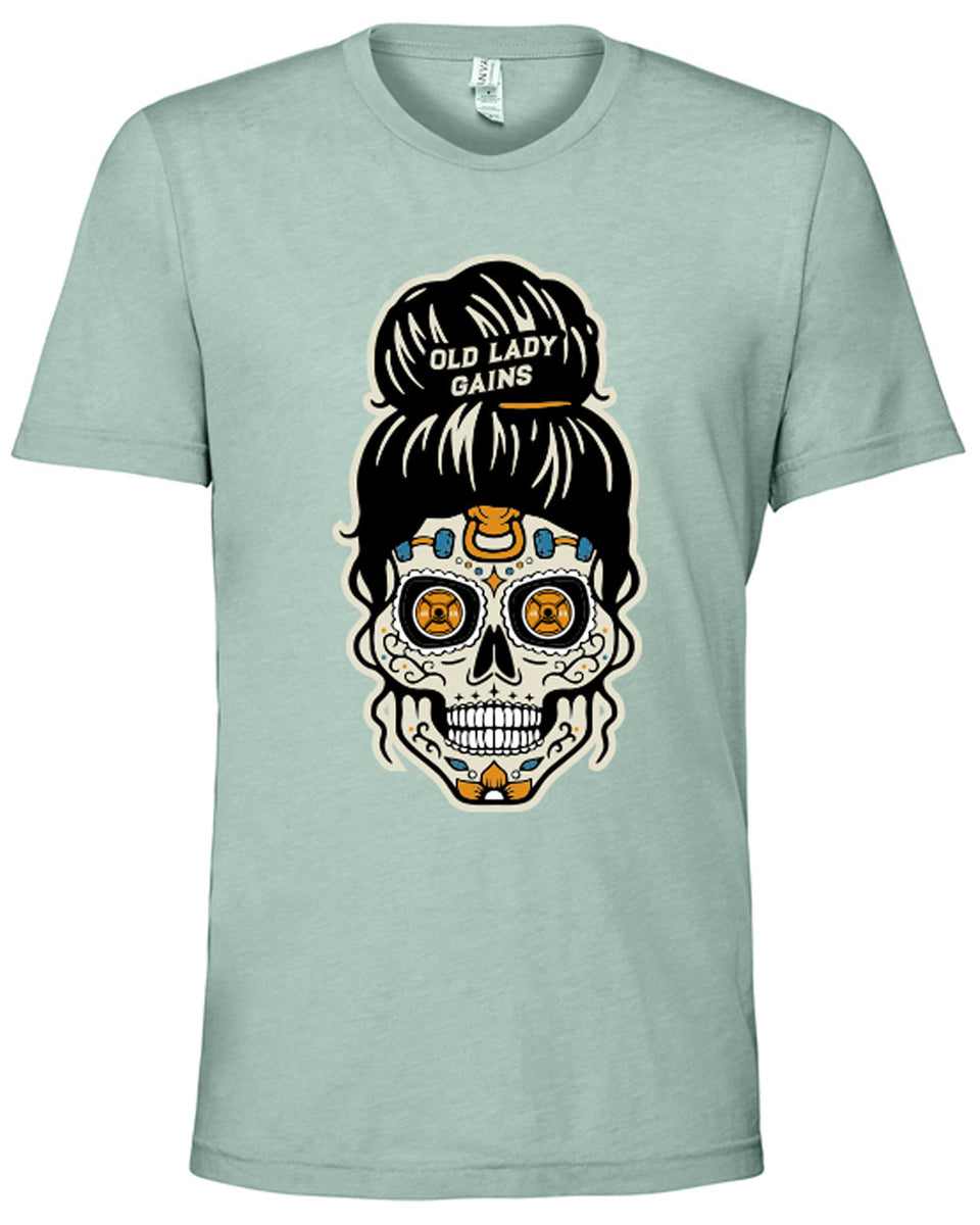 Sugar Skull Tee – Old Lady Gains